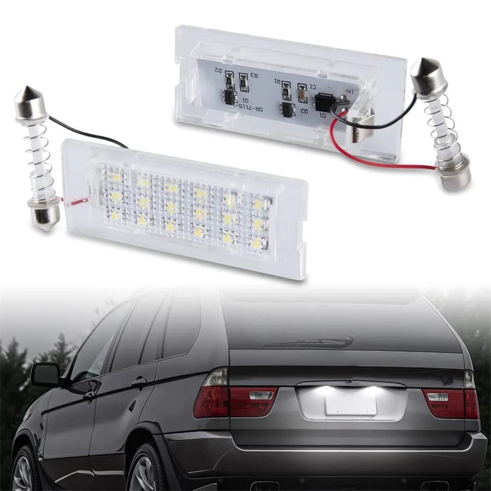 LED Плафони За Регистрационен Номер За:BMW E53;E83;X3;X5