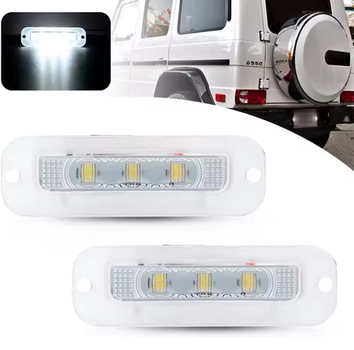 LED Плафони За Регистрационен Номер За Mercedes Benz W463