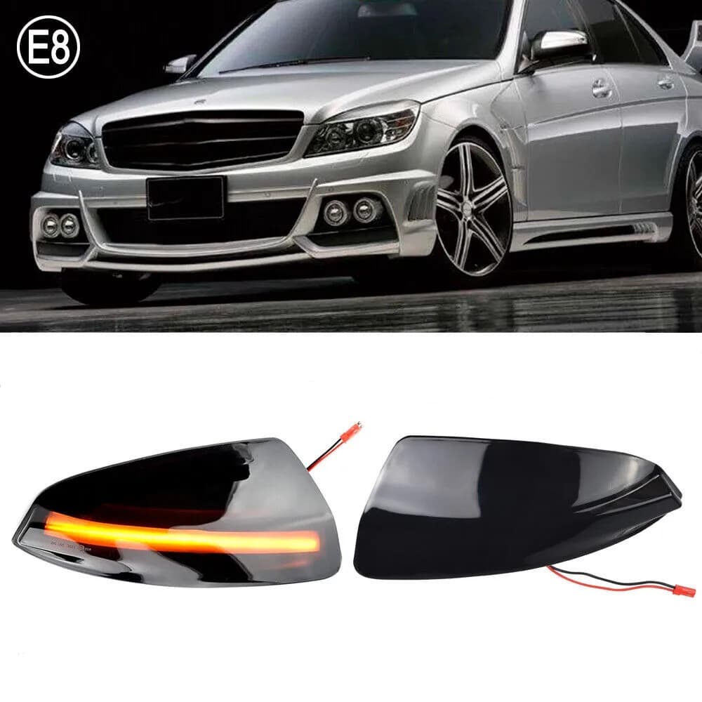 Динамични Бягащи Мигачи За Огледала За:Mercedes S204;W164;W204;W639
