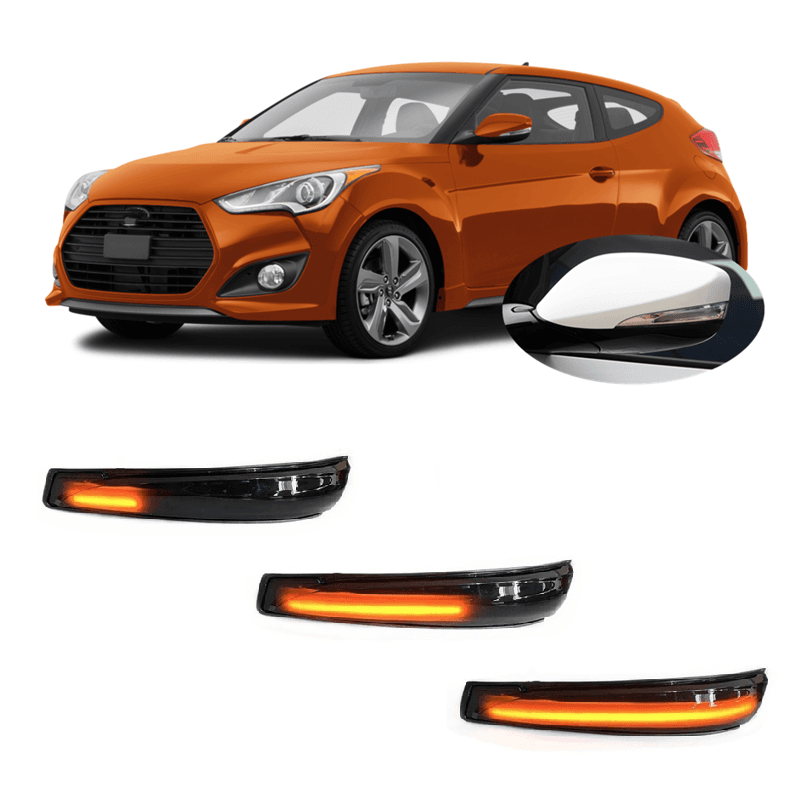 Динамични Бягащи Мигачи За Огледала За:Hyundai Elantra;i30;Veloster