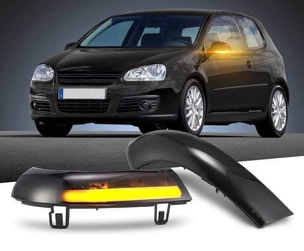 Динамични Бягащи Мигачи За Огледала За:Volkswagen Golf 5/6;Passat B5.5/B6;Jetta;Sharan;Skoda Superb