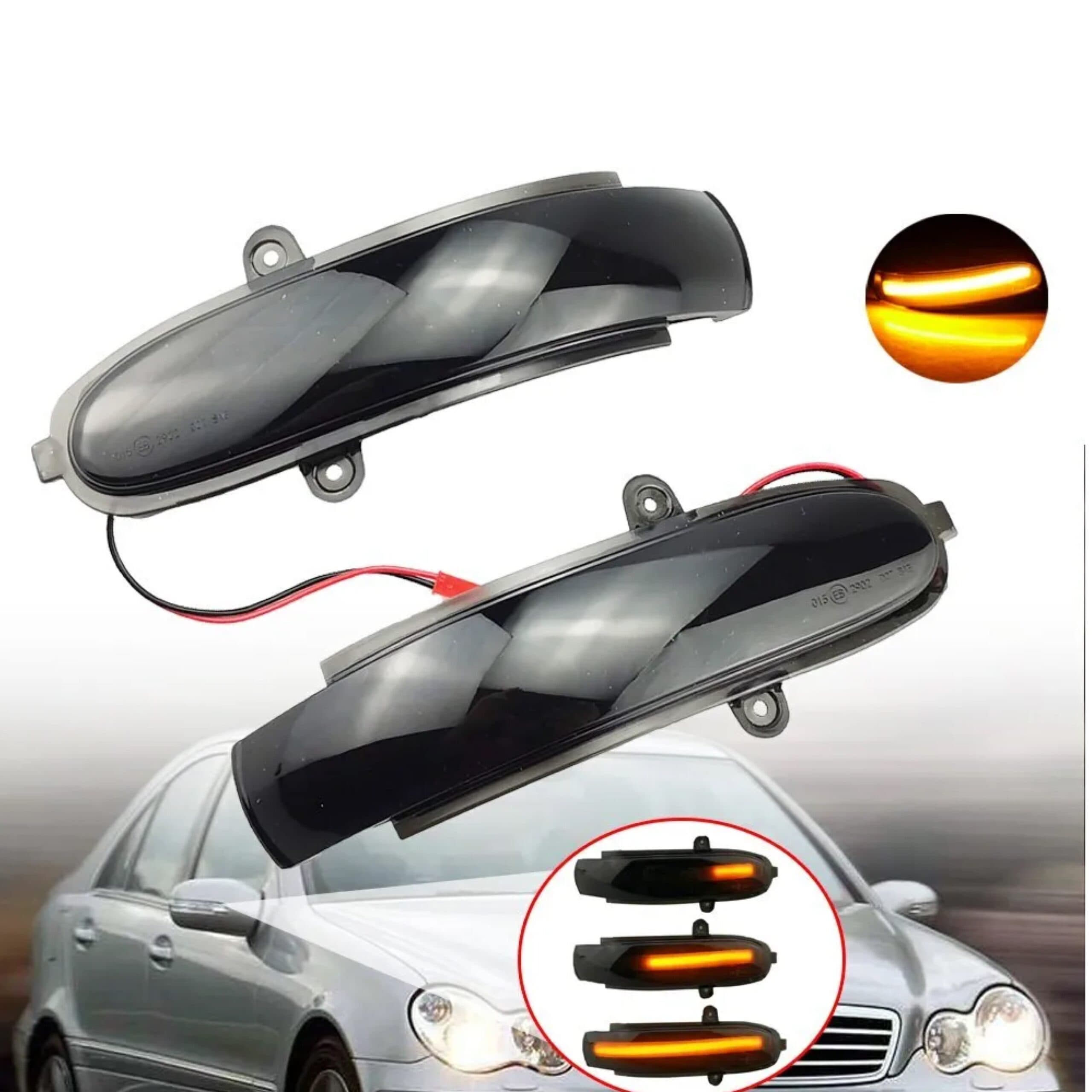 Динамични Бягащи Мигачи За Огледала За:Mercedes CL203;W203;W211;S203