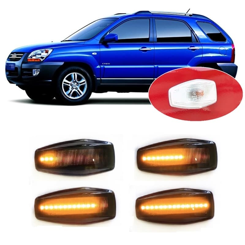 Динамични Бягащи Мигачи За:Kia Amanti;Carnaval;Morning;Opirus;Picanto;Rio;Sedona;Sportage;Hyundai Coupe;Elantra;Getz;i30;Matrix;Sonata;Trajet;Terracan;Tucson