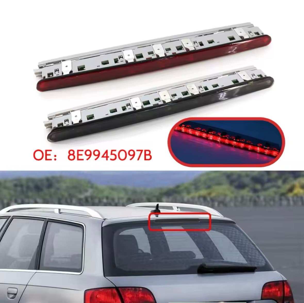 Диоден LED Трети Стоп За Audi A4 B7 Комби