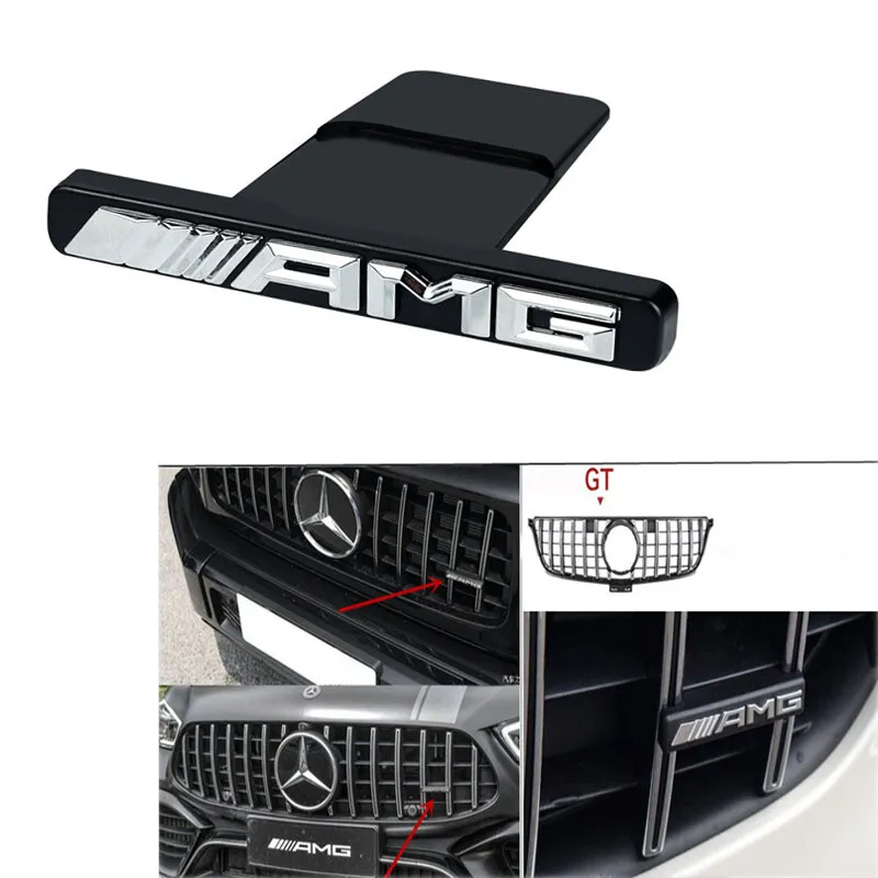 Емблема AMG За Предна Решетка За:W202;W204;W205;W210;W211;W212;W213;W176;W177;GLA;GLC;GLK;CLS