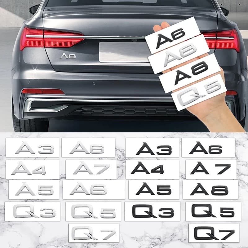 Стикер За Заден Багажник За:Audi A3;A4;A5;A6;A7;A8;Q3;Q5;Q7