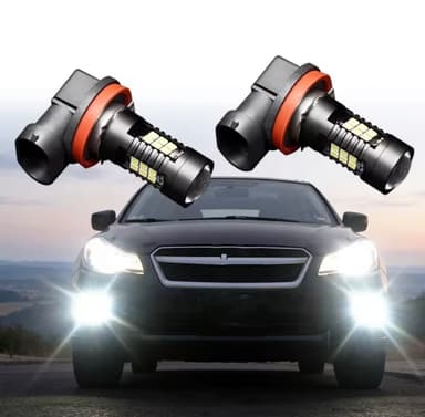 LED Крушки Н11 За Фарове За Мъгла 6000K