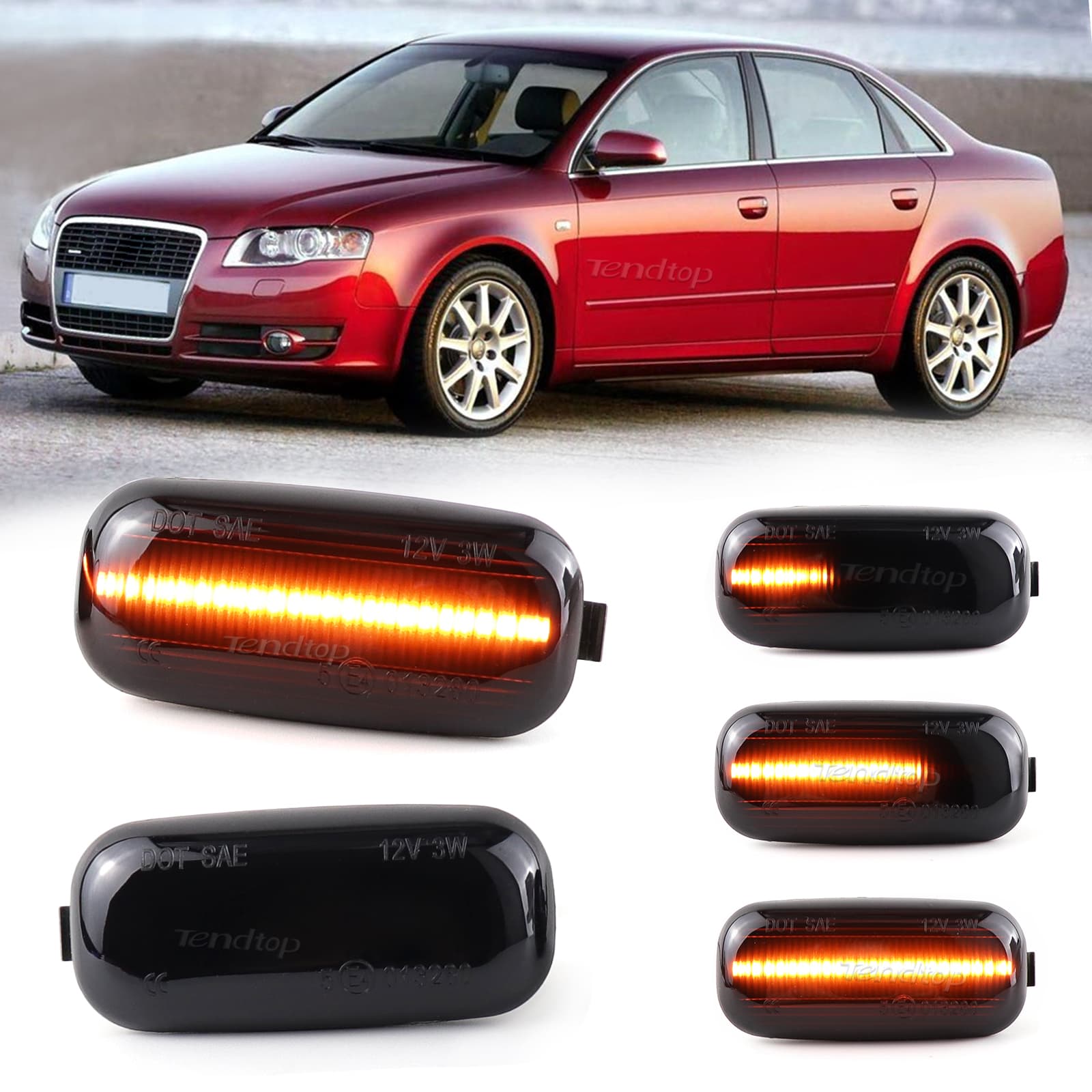 Динамични Бягащи Мигачи За:Audi A3/S3 8P;A4 B6/B7;A6 C5/C6;S4;S6;RS4;RS6