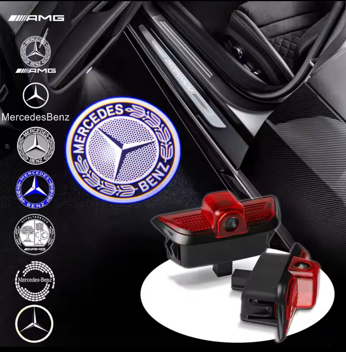 LED Лого Проектор Плафон За:Mercedes-Benz C Class W204