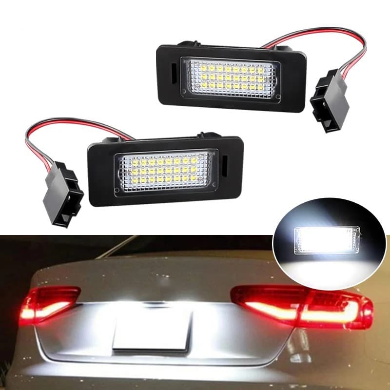 LED Плафони За Регистрационен Номер За:Audi A4 B8;A5/S5;A6/S6;A7;Q5;TT;Volkswagen Golf Plus;Jetta;Passat B6;Sharan;Touareg;Touran;Porsche Panamera