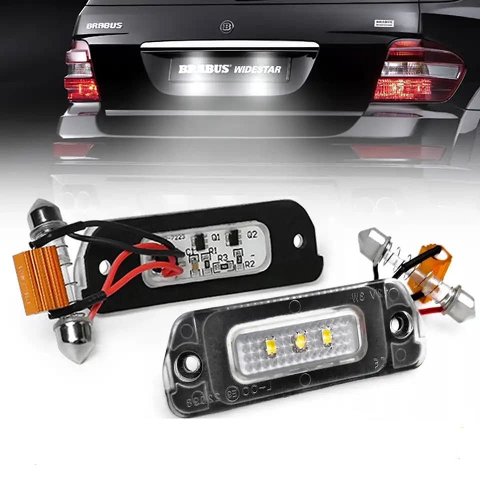 LED Плафони За Регистрационен Номер За:Mercedes Benz GL;ML;R Class;W164;W251;X164