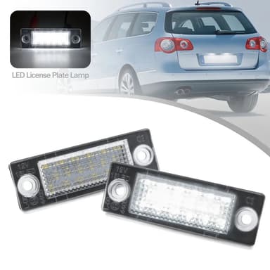 LED Плафони За Регистрационен Номер За:Skoda Superb;Volkswagen Caddy;Golf Plus;Jetta;Passat B5/B6;Touran;Transporter