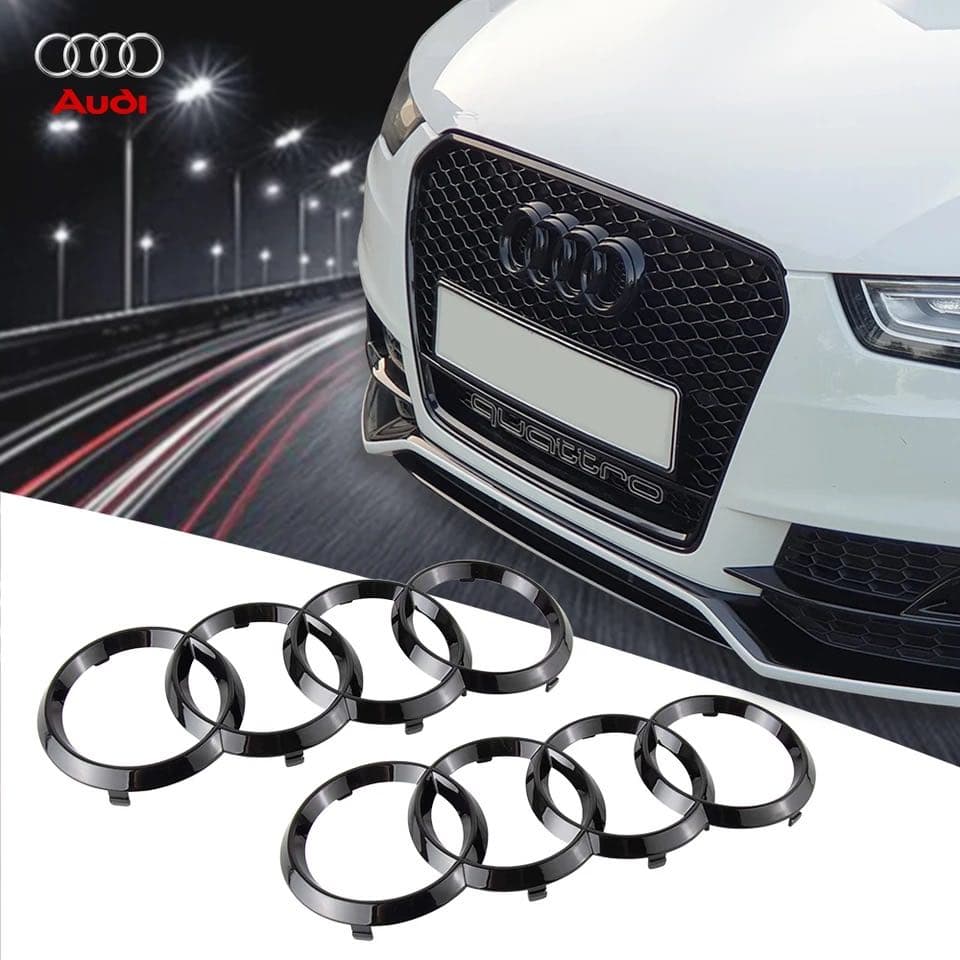 Предна Емблема Audi Черен Пиано Лак