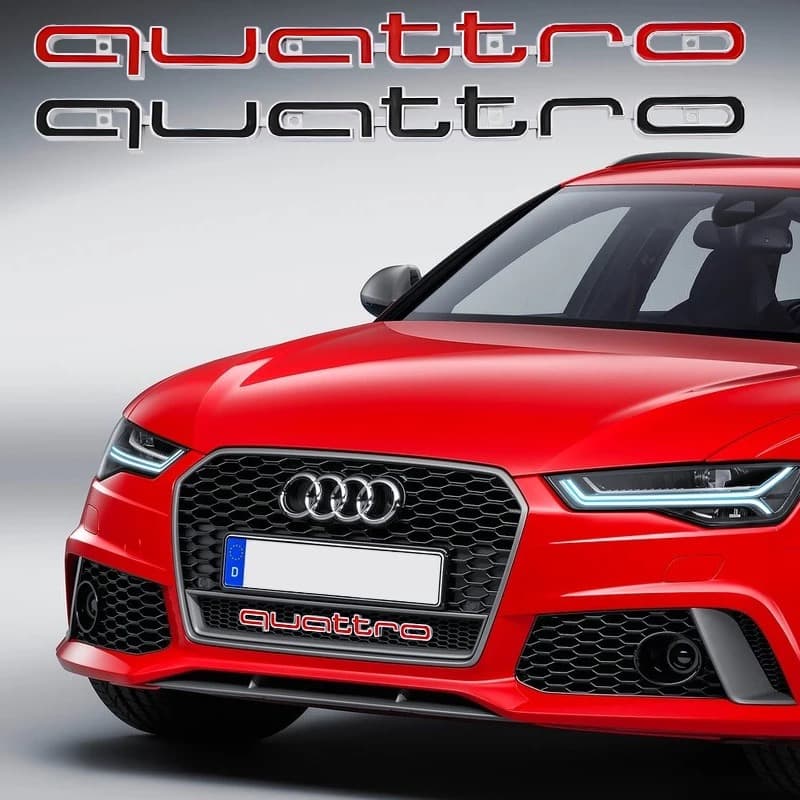 Quattro Емблема За:Audi A3;A4;A5;A6;A7;A8;S3;S4;S5;S6;S7;S8;RS3;RS4;RS5;RS6;RS7;ТТ