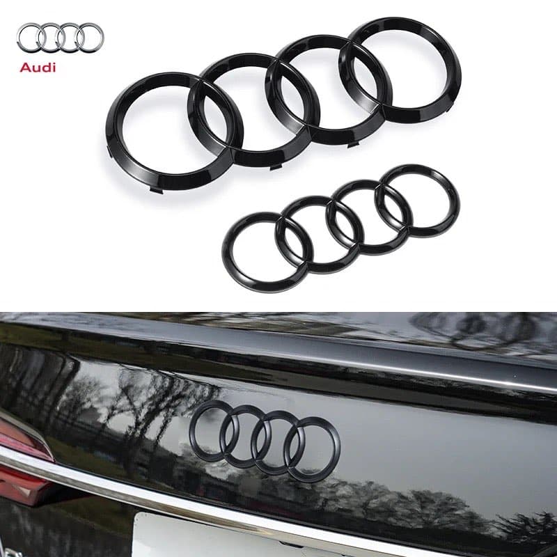 Задна Емблема Audi Черен Пиано Лак